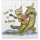 Auf da Bayou Duschvorhang (Vorderseite)