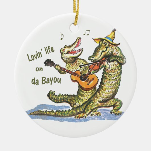 Auf da Bayou Keramikornament (Vorne)
