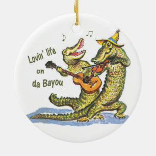 Auf da Bayou Keramikornament