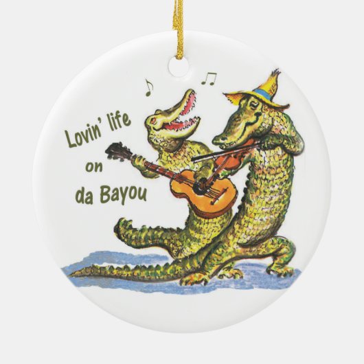 Auf da Bayou Keramikornament (Hinten)