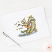 Auf da Bayou Ovaler Aufkleber (Umschlag)