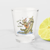 Auf da Bayou Schnapsglas (Vorderseite)