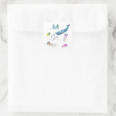 Auf das Meer gehen wir Aufkleber (Tasche)