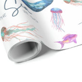 Auf das Meer gehen wir zum Wrackpapier Geschenkpapier (Rolleneckpunkt)