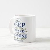 Auf das Versprechen gerichteten Blick bewahren Bib Kaffeetasse (Vorderseite Links)