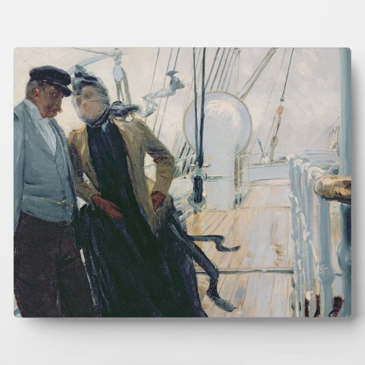 Auf Deck (Öl auf Leinwand) Fotoplatte (Vorderseite)