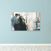 Auf Deck (Öl auf Leinwand) Leinwanddruck (Insitu (Holzboden))