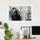 Auf Deck (Öl auf Leinwand) Poster (Heimbüro)