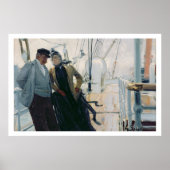 Auf Deck (Öl auf Leinwand) Poster (Vorne)