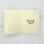 Auf deinem ersten Vatertag Foto Karte (Innenseite)