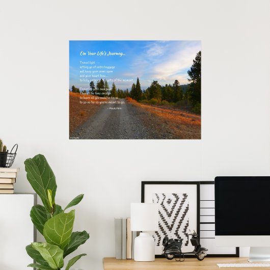 Auf deinem Lebensweg.. Poster (Heimbüro)