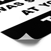 Auf deinem LKW-Funny-Poster stehen Poster (Ecke)