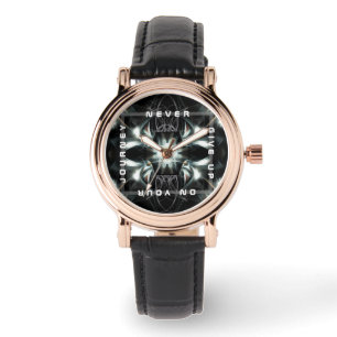 Auf deiner Reise nie aufgeben Armbanduhr