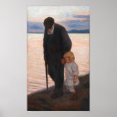 Auf dem Abend, Hugo Simberg Poster (Vorne)