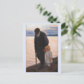 Auf dem Abend, Hugo Simberg Postkarte (Stehend Vorderseite)