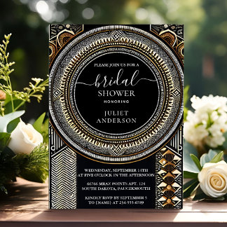 Auf dem African Brown Traditional Nigeria Brautpar Einladung