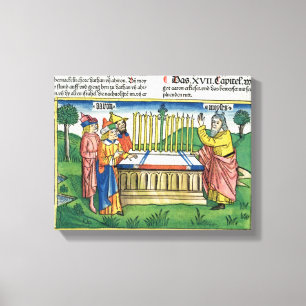 Auf dem Altar blühen die Nummern 17 1-11 von Aaron Leinwanddruck