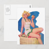 Auf dem Apfelkarren Postkarte (Vorne/Hinten)