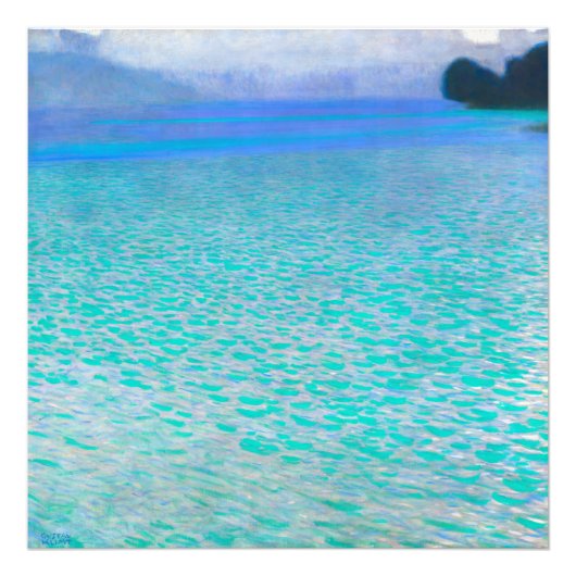 Auf dem Attersee durch Gustav Klimt Fotodruck (Vorne)