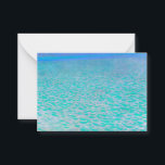 Auf dem Attersee durch Gustav Klimt Mitteilungskarte<br><div class="desc">Gustav Klimt - Am Attersee. Gustav Klimt war ein österreichischer symbolischer Maler und einer der prominentesten Mitglieder der Wiener Sezessionsbewegung.</div>