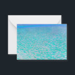 Auf dem Attersee durch Gustav Klimt Mitteilungskarte<br><div class="desc">Gustav Klimt - Am Attersee. Gustav Klimt war ein österreichischer symbolischer Maler und einer der prominentesten Mitglieder der Wiener Sezessionsbewegung.</div>