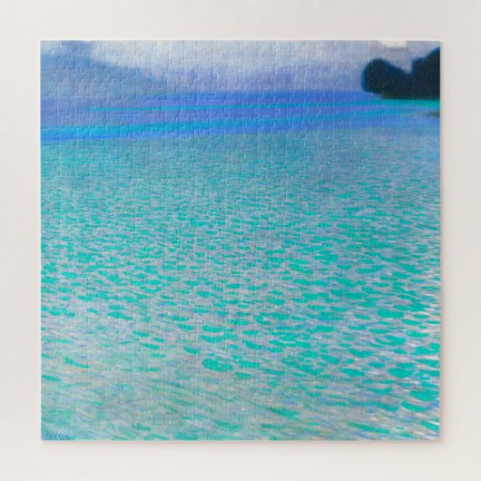 Auf dem Attersee durch Gustav Klimt Puzzle (Vertikal)