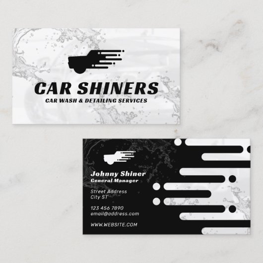 auf dem Automobillogo basierende Visitenkarte (Vorne/Hinten)