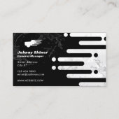 auf dem Automobillogo basierende Visitenkarte (Rückseite)