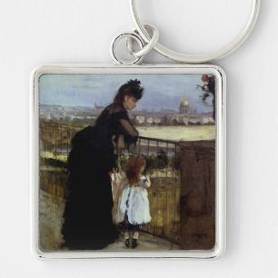 Auf dem Balkon von Berthe Morisot Schlüsselanhänger