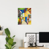 Auf dem Basar | Auguste Macke | Poster (Heimbüro)