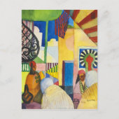 Auf dem Basar | Auguste Macke | Postkarte (Vorderseite)