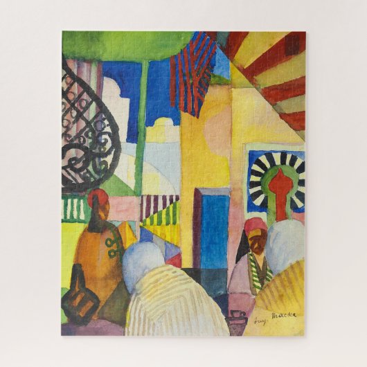 Auf dem Basar | Auguste Macke | Puzzle (Vertikal)