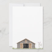 Auf dem Bauernhof: 3. Geburtstagsfeier Einladung (Rückseite)