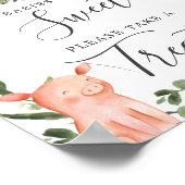 Auf dem Bauernhof Babydusche sind süße Zeichen Poster (Ecke)