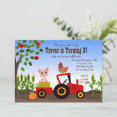 Auf dem Bauernhof Einladung (Stehend Vorderseite)