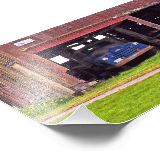 Auf dem Bauernhof. Fotodruck (Ecke)