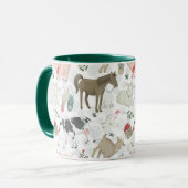 Auf dem Bauernhof Land Grüne Tasse (Vorderseite Links)