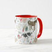 Auf dem Bauernhof Land Rot Tasse (VorderseiteRechts)