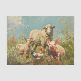 Auf dem Bauernhof Seidenpapier