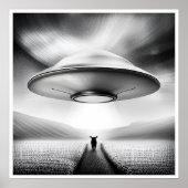 Auf dem Bauernhof - Ufo Art Print Poster (Vorne)