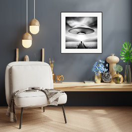 Auf dem Bauernhof - Ufo Art Print Poster