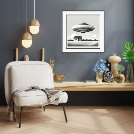Auf dem Bauernhof - Ufo Art Print Poster