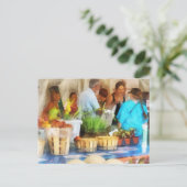 Auf dem Bauernmarkt Postkarte (Stehend Vorderseite)