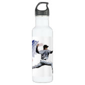 Auf dem Berg - Baseball-Pitcher-Tischset Edelstahlflasche (Vorderseite)