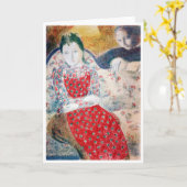 Auf dem blasssilbernen Sofa, Maurice Denis Karte (Gelbe Blume)