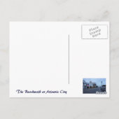 Auf dem Boardwalk in Atlantic City, NJ Postkarte (Rückseite)