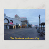 Auf dem Boardwalk in Atlantic City, NJ Postkarte (Vorderseite)