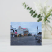 Auf dem Boardwalk in Atlantic City, NJ Postkarte (Stehend Vorderseite)