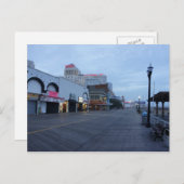 Auf dem Boardwalk in Atlantic City, NJ Postkarte (Vorne/Hinten)