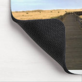 Auf dem Boardwalk, Long Beach, Washington Mousepad (Ecke)